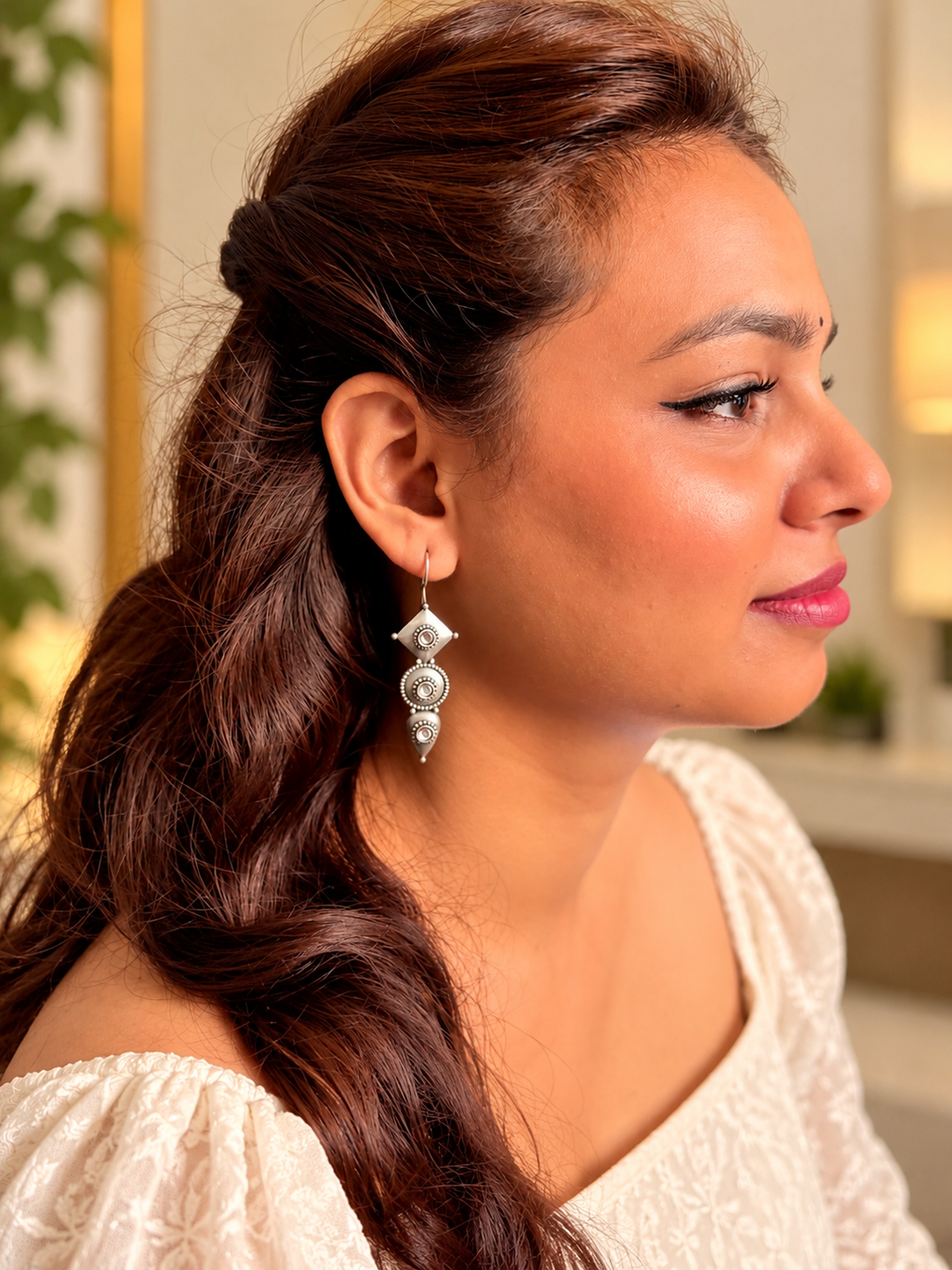 Angakh Geometric Drop Earrings